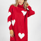 Red Sweetheart Knit Tunic