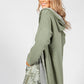 Sage Waffle Open Cardigan