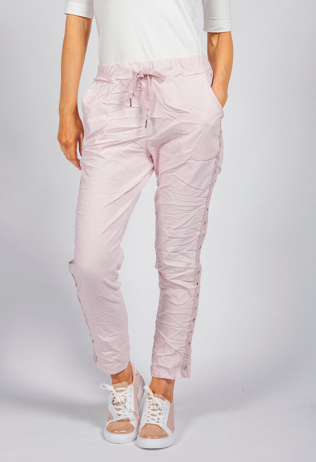 Light Pink Ring Detail Joggers