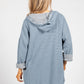 Steel blue Open Cardigan