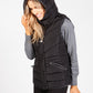 Black Hooded Gilet