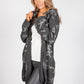 Dark Grey Angel Wing Open Hoody