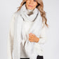 Light Grey Super Soft Wool Feel Scarf