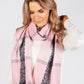 Pink Reversible Snake Print Scarf