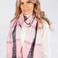 Pink Reversible Snake Print Scarf