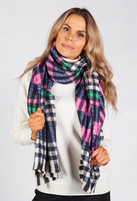 Multicolour Checked Scarf