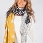 Star and Animal Print Scarf