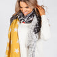 Star and Animal Print Scarf