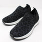 Black Animal Printed Trainers