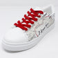 Red Laced Love Trainers