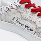 Red Laced Love Trainers