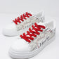 Red Laced Love Trainers