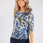 Modern Leaves Print Top