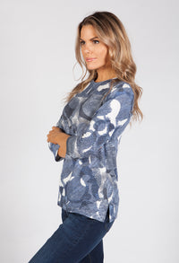 Blue Soft Print Shirt