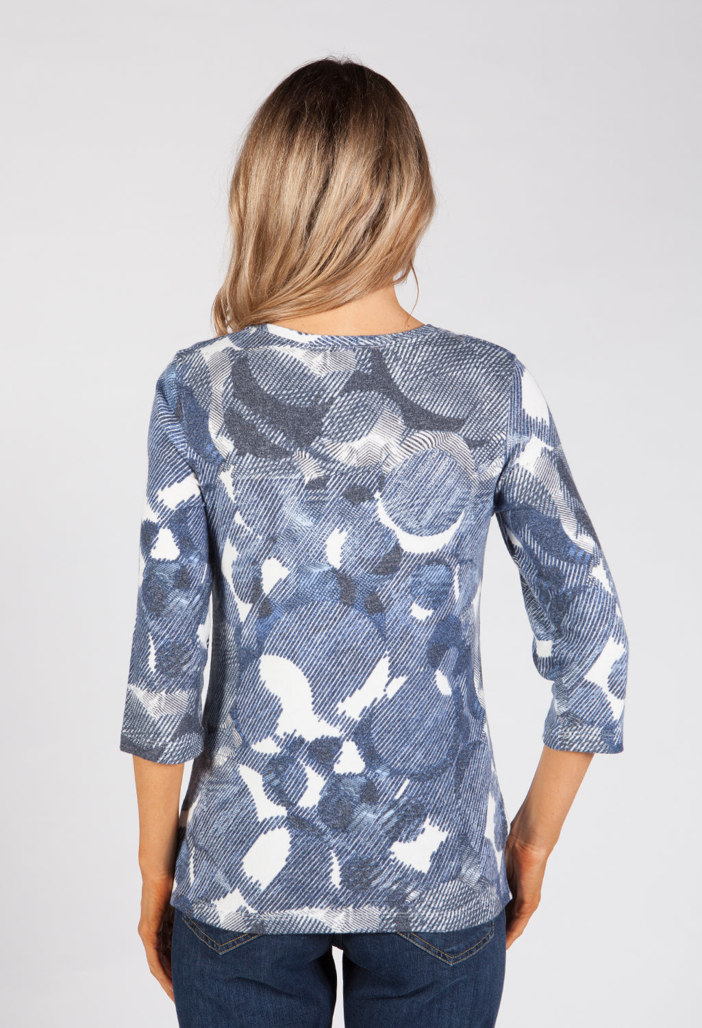 Blue Soft Print Shirt