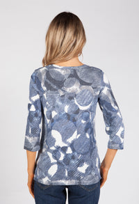 Blue Soft Print Shirt