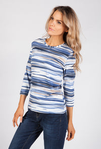 Sand Striped Top