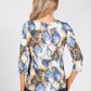 Snake Skin Print Top