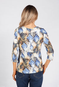 Snake Skin Print Top