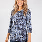 Navy Ring Print Top