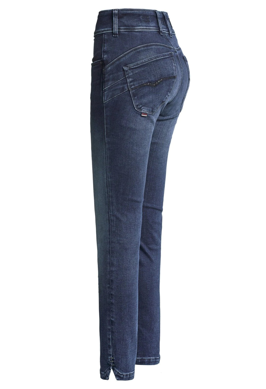 28 Leg Push In Secret Capri Jeans with Embroidered Details