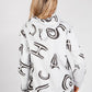 Light Grey Letter Print Hoodie