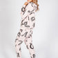 Dusty Pink Two Piece Letter Print Jogger Set