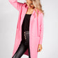 Fuchsia Long Knit Open Cardigan