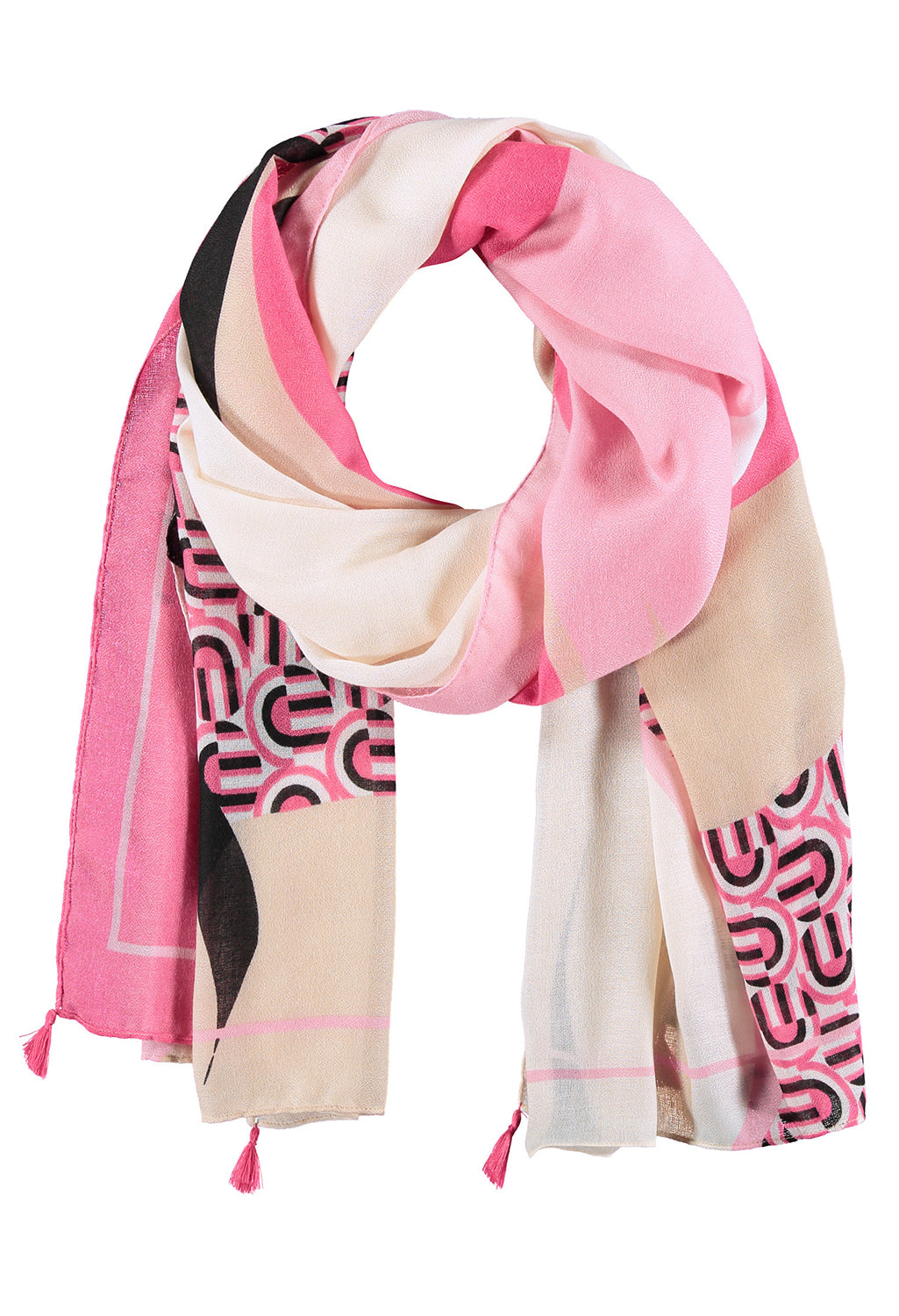 All Over Pink Pattern Scarf