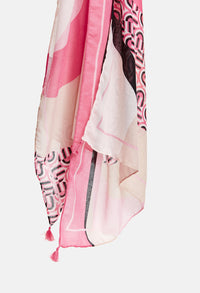 All Over Pink Pattern Scarf