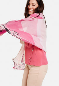 All Over Pink Pattern Scarf