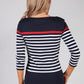 Navy Striped Top-1