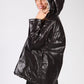 Black Zip Neck Hooded Jacket