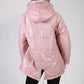 Dusty Pink Zip Neck Hooded Jacket