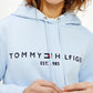 Breezy Blue Essential Fleece Logo Hoody