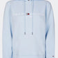 Breezy Blue Essential Fleece Logo Hoody