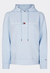 Breezy Blue Essential Fleece Logo Hoody