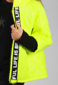 Luminous Lime Quilted Jacket