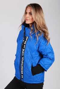 Royal Blue Quilted Jacket