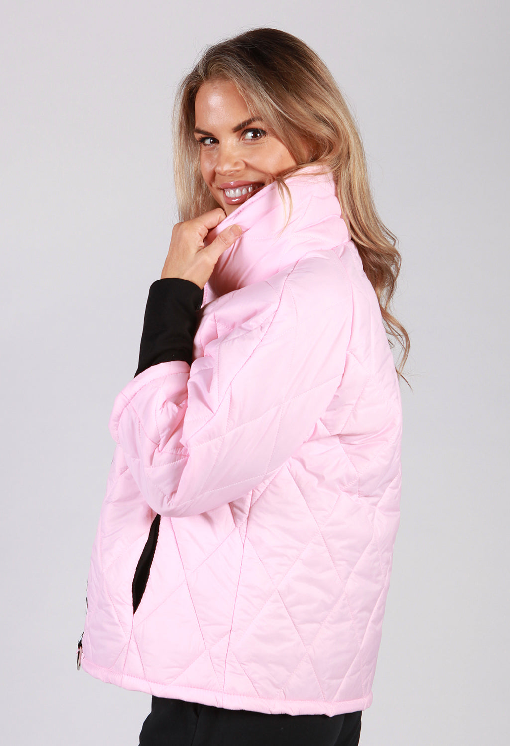 Soft Baby Pink Quilted Jacket