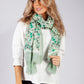 Green Shell Print Scarf