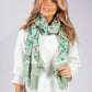 Green Shell Print Scarf