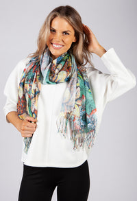 Sunflower Printed Scarf-1