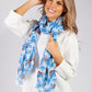 Blue Tiger Print Scarf