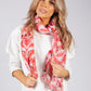 Red Tiger Print Scarf