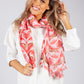 Red Tiger Print Scarf