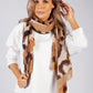 Golden Brown Animal Print Scarf