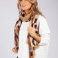 Golden Brown Animal Print Scarf