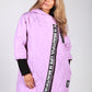 Lilac Quilted Logo Strap Coat