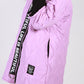 Lilac Quilted Logo Strap Coat